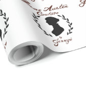Cadeau Jane Austen Couture Papier à envelopper (Coin rond)