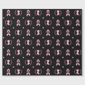 Cadeau Jane Austen Pink Ribbon Wrapper Papier (Plat)