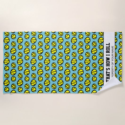 Cadeau jaune mignon de serviette de plage de motif (Devant)