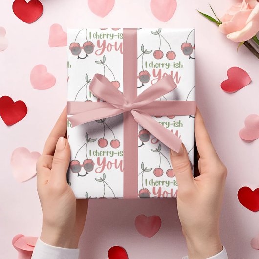 Cadeau Je Cherry-Ish Vous Envelopper Papier