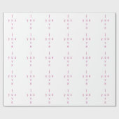 Cadeau Je t'aime envelopper du papier (Plat)