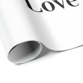 Cadeau Je T'Aime Envelopper Du Papier (Coin rond)