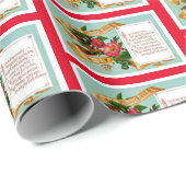 Cadeau Je vous souhaite un joyeux papier d'enveloppement (Coin rond)