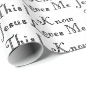 CADEAU JÉSUS AIME LE PAPIER DE ME-WRAPPING (Coin rond)