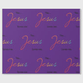 Cadeau Jésus M'Aime Envelopper Le Papier (Plat)