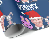 CADEAU JOE BIDEN CONFUSED CHRISTMAS WRAPPER PAPIER (Coin rond)