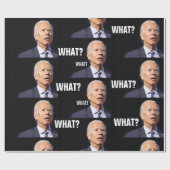 CADEAU JOE BIDEN FUNNY CHRISTMAS WRAPPER PAPIER CONFUSÉ (Plat)