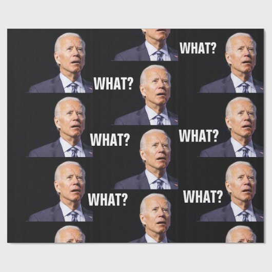 CADEAU JOE BIDEN FUNNY WRAPPER PAPIER (Plat)
