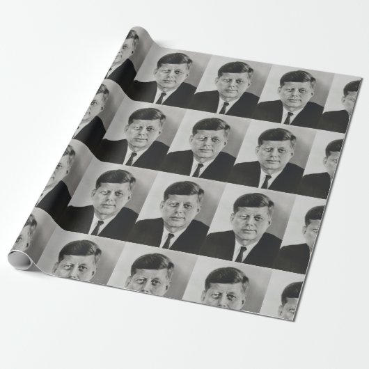 CADEAU JOHN KENNEDY WRAPPER PAPIER (Déroulé)