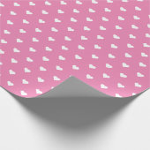 Cadeau Joli Coeur rose et blanc | Papier d'enrobage perso (Coin)