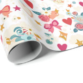 Cadeau Joli papier d'emballage (Coin rond)