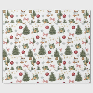 Cadeau Joli papier d'emballage de Noël