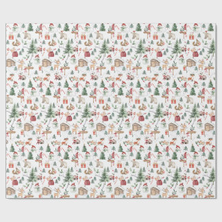 Cadeau Joli papier d'emballage de Noël