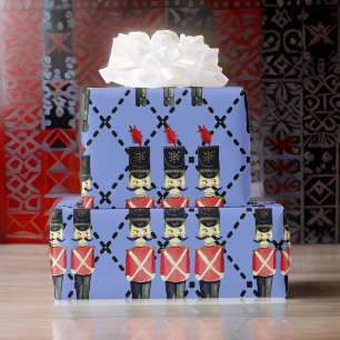 Cadeau Joli papier d'emballage des soldats casse-noisette
