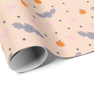Cadeau Joli papier d'emballage motif chauve-souris d'auto