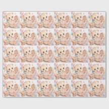 Joli papier d'emballage pour Baby Shower | Aquarel