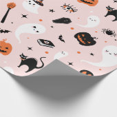 Cadeau Joli papier Halloween rose (Coin)