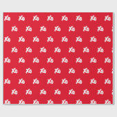 Cadeau Joli Red XO Valentine's Wrapping Papier (Plat)