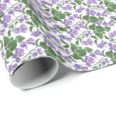 Cadeau Joli Violets Envelopper le papier pour Customiser (Coin rond)