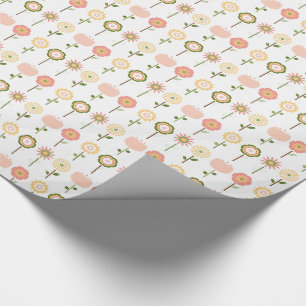 Cadeau Jolies petites fleurs dans un papier d'enveloppeme