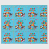 Cadeau JOOLS TV ®️ papier d'enveloppement bleu (Plat)