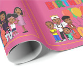 Cadeau JOOLS TV ®️ papier d'enveloppement rose (Coin rond)