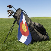 Cadeau jouant au golf de serviette faite sur (Vert)