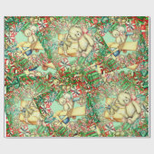 Cadeau Jouets de l'Ours de Noël | Papier d'enrobage (Plat)