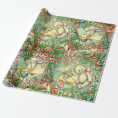 Cadeau Jouets de l'Ours de Noël | Papier d'enrobage (Déroulé)