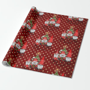 Cadeau Joy To The World Gnome Papier Enveloppant Noël