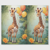 Cadeau Joyeuse Giraffe & Cadeaux dans la jungle | Papier  (Plat)