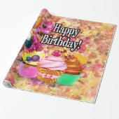 Cadeau Joyeuses options d'anniversaire 1 papier d'envelop (Déroulé)