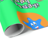 Cadeau Joyeux 10e anniversaire Wrapping Ballons papier #1 (Coin rond)