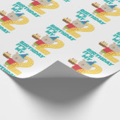 Cadeau Joyeux 2e anniversaire, papier d'enveloppement (Coin)