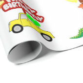 Cadeau Joyeux Alligator Papier Enveloppant Anniversaire (Coin rond)