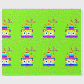 Cadeau Joyeux Anniversaire Bougies en papier Confetti (Plat)