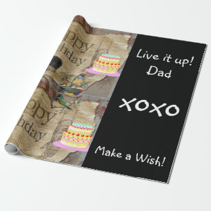 Cadeau Joyeux Anniversaire Enveloppement Papier Outils de