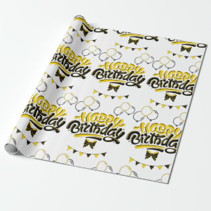 Cadeau Joyeux Anniversaire Fun Wrapping Papier