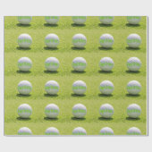 Cadeau Joyeux Anniversaire Golf Ball Wrapping Papier (Plat)