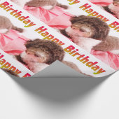 Cadeau Joyeux Anniversaire Labradoodle Papier d'enveloppe (Coin)