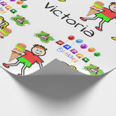 Cadeau Joyeux Anniversaire Papier à envelopper Crème glac (Coin)