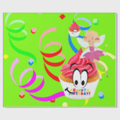 Cadeau Joyeux Anniversaire Papier à envelopper Fairy Conf (Plat)