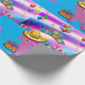 Cadeau Joyeux Anniversaire Papier à envelopper Pony (Coin)