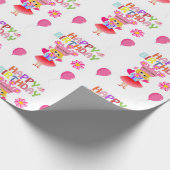 Cadeau Joyeux Anniversaire Papier à envelopper Princesse (Coin)