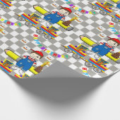 Cadeau Joyeux Anniversaire Papier Boy Trains Cupcakes (Coin)