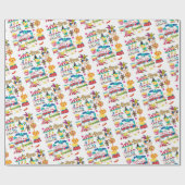 Cadeau Joyeux Anniversaire Papier Carnaval Cirque (Plat)