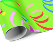 Cadeau Joyeux Anniversaire Papier Confetti Green (Coin rond)