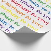 Cadeau Joyeux anniversaire papier d'emballage - (Coin)