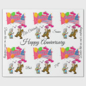 Cadeau Joyeux Anniversaire Papier Enveloppant Joyeux Anni (Plat)