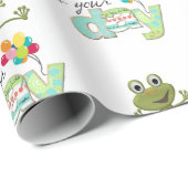 Cadeau Joyeux Anniversaire Papier FUN Frog (Coin rond)